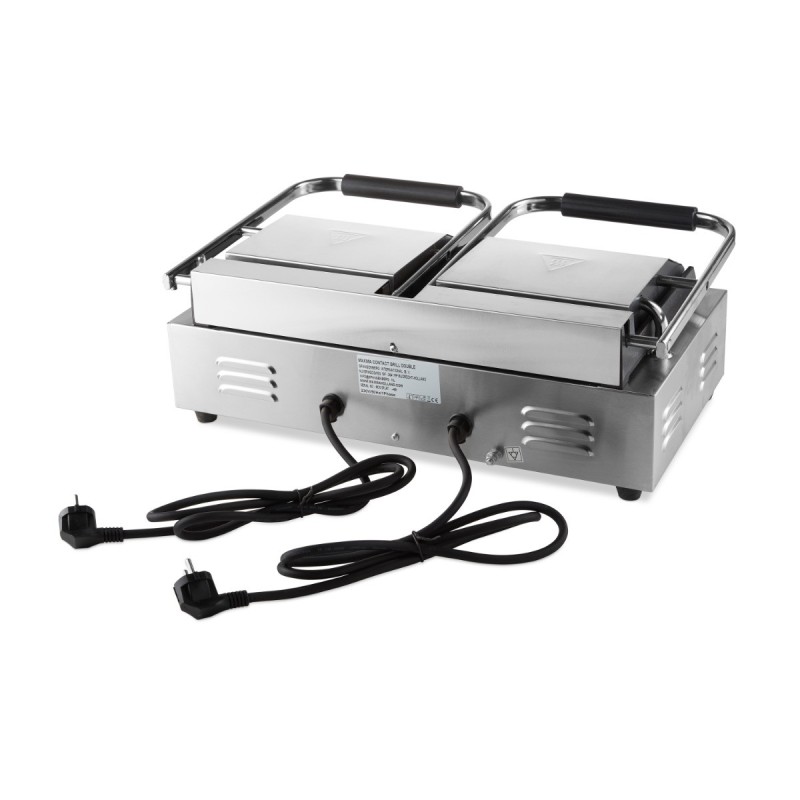 Maxima - Grill contact - Lisse - Double plaque de grill - 2 x 22cm