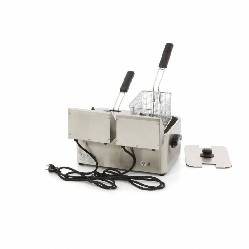 Maxima - Friteuse - 2 x 4L - 2 paniers - jusqu'à 2 kg de frites