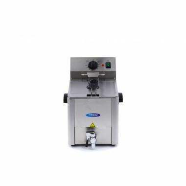 Maxima - Friteuse professionnelle - 8L - 1 panier - avec robinet de vidange