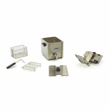 Maxima - Friteuse professionnelle - 8L - 1 panier - avec robinet de vidange