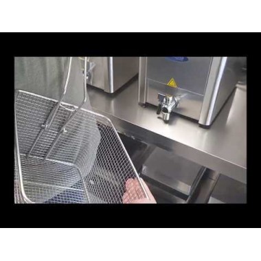 Maxima - Friteuse - 2 x 8L - 2 paniers - avec robinet de vidange