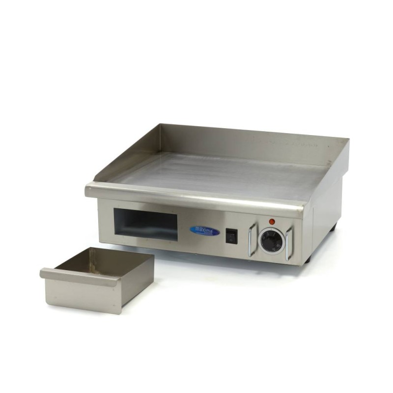 Maxima - Plaque de Cuisson - Lisse - 55cm - incluant Bac de récupération