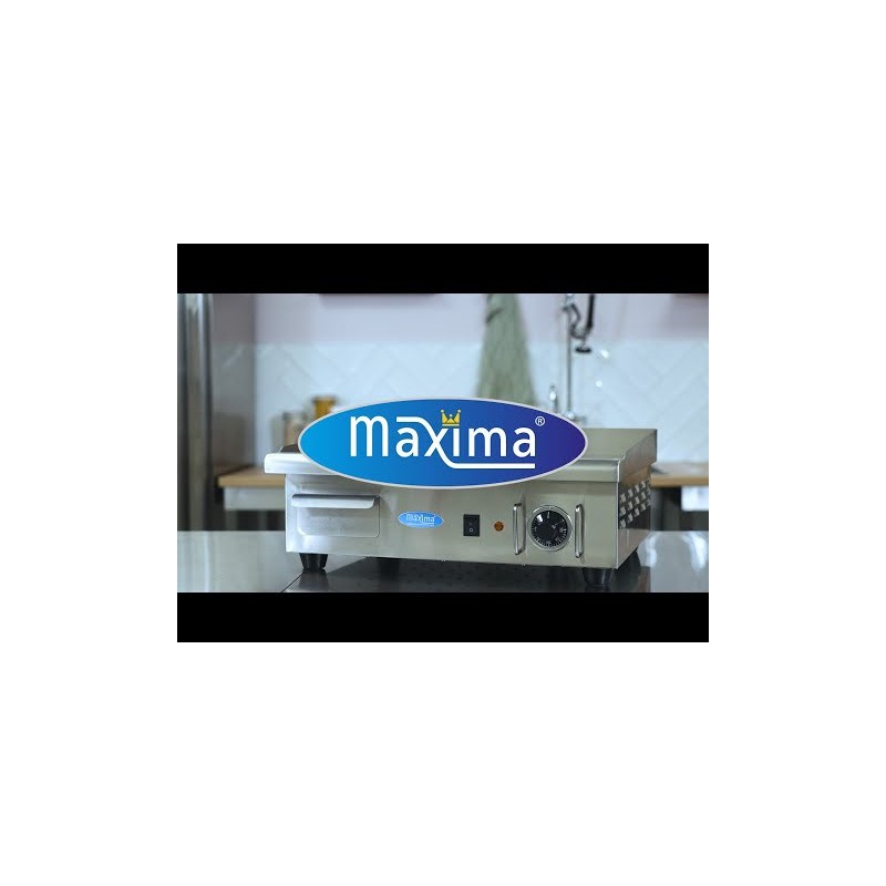 Maxima - Plaque de Cuisson - Lisse - 55cm - incluant Bac de récupération
