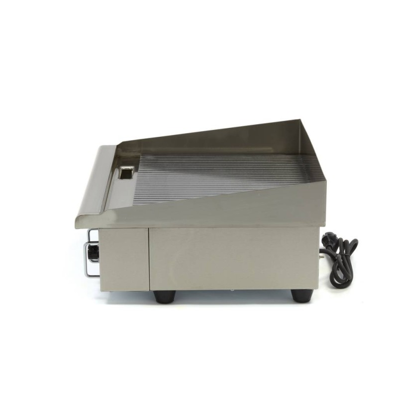 Maxima - Plaque de cuisson - Rainurée - 55cm - incluant un bac de récupération