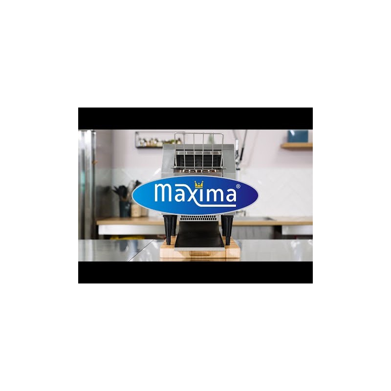 Maxima - Grille-pain à convoyeur - 150 tranches/h - Vitesse réglable - avec bac à miettes