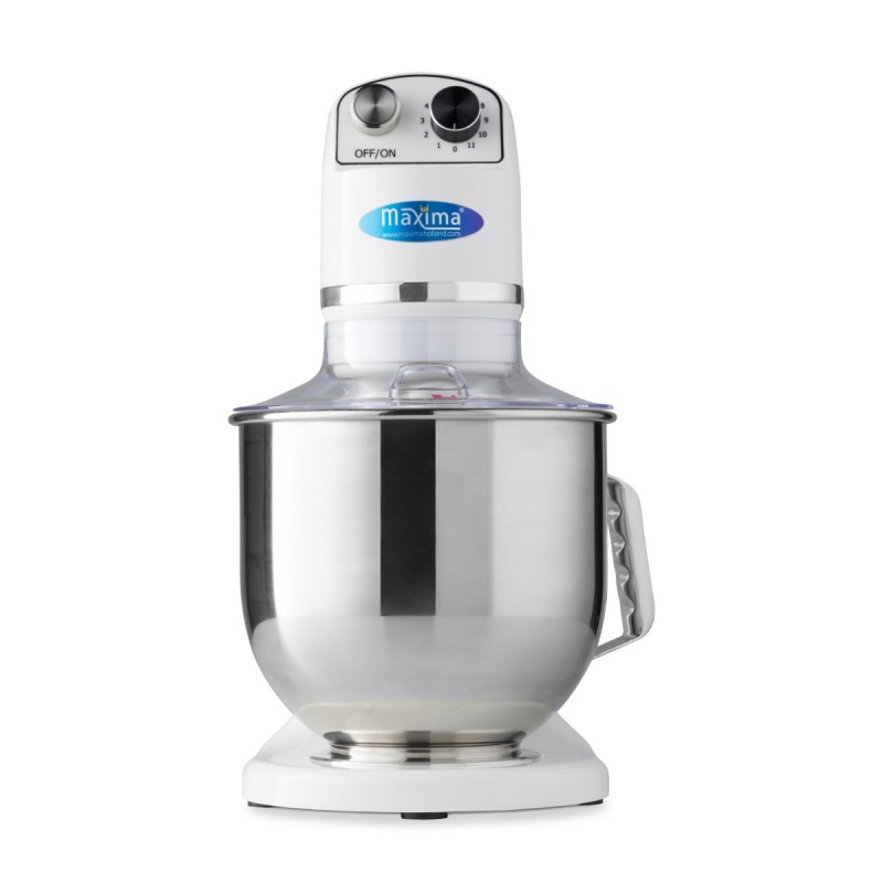 Maxima - Batteur sur socle - 7L - Jusqu'à 2kg de pâte - Blanc