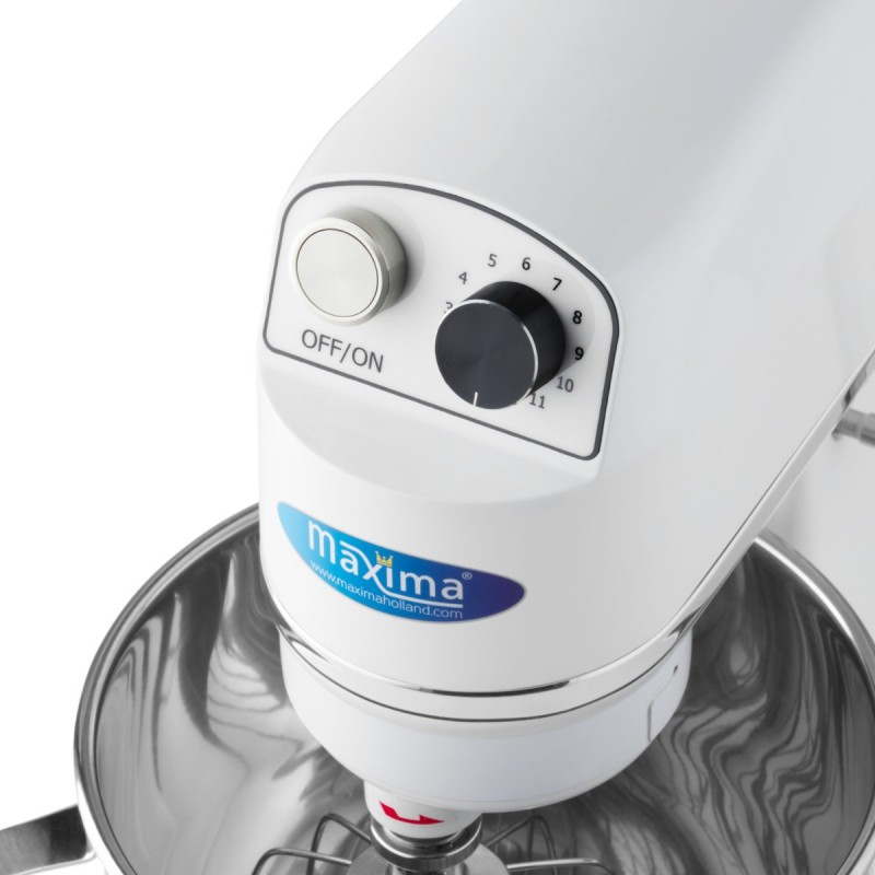 Maxima - Batteur sur socle - 7L - Jusqu'à 2kg de pâte - Blanc