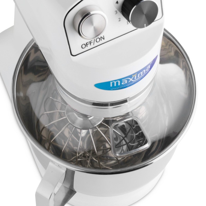 Maxima - Batteur sur socle - 7L - Jusqu'à 2kg de pâte - Blanc