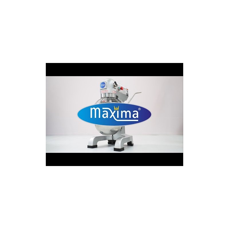 Maxima - Mélangeur planétaire - 20L - Jusqu'à 10kg de pâte - 3 vitesses