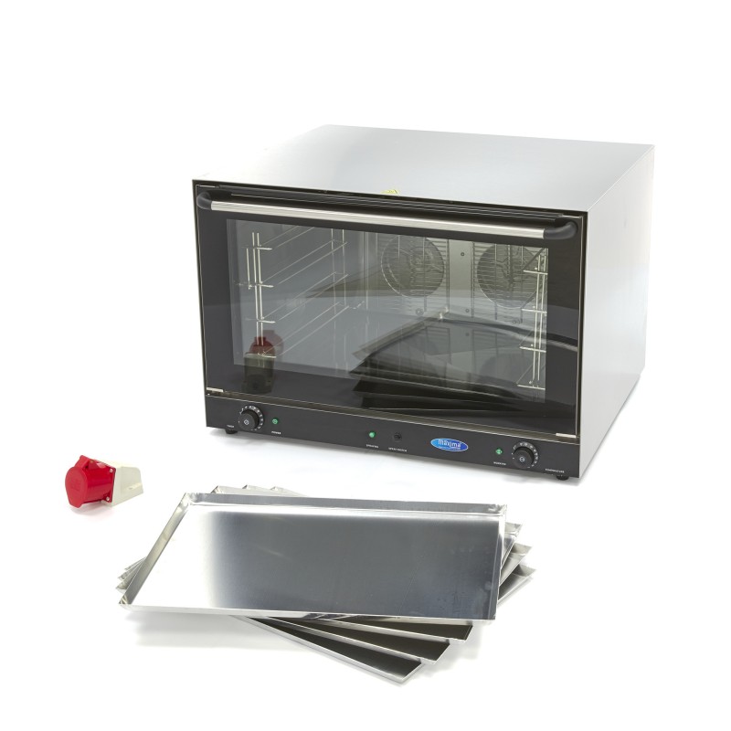 Maxima - Four à convection - Vapeur - Convient pour 4 plaques (60 x 40 cm) - 400V