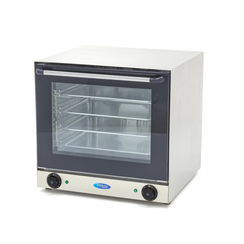 Maxima - Four à convection - Convient pour 4 plaques - Minuterie intégrée - jusqu'à 300°C