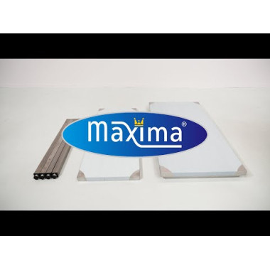 Maxima - Table en acier inoxydable - 100 x 60 cm - Hauteur réglable