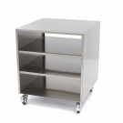Maxima - Table de machine en acier inoxydable - 60 x 60cm