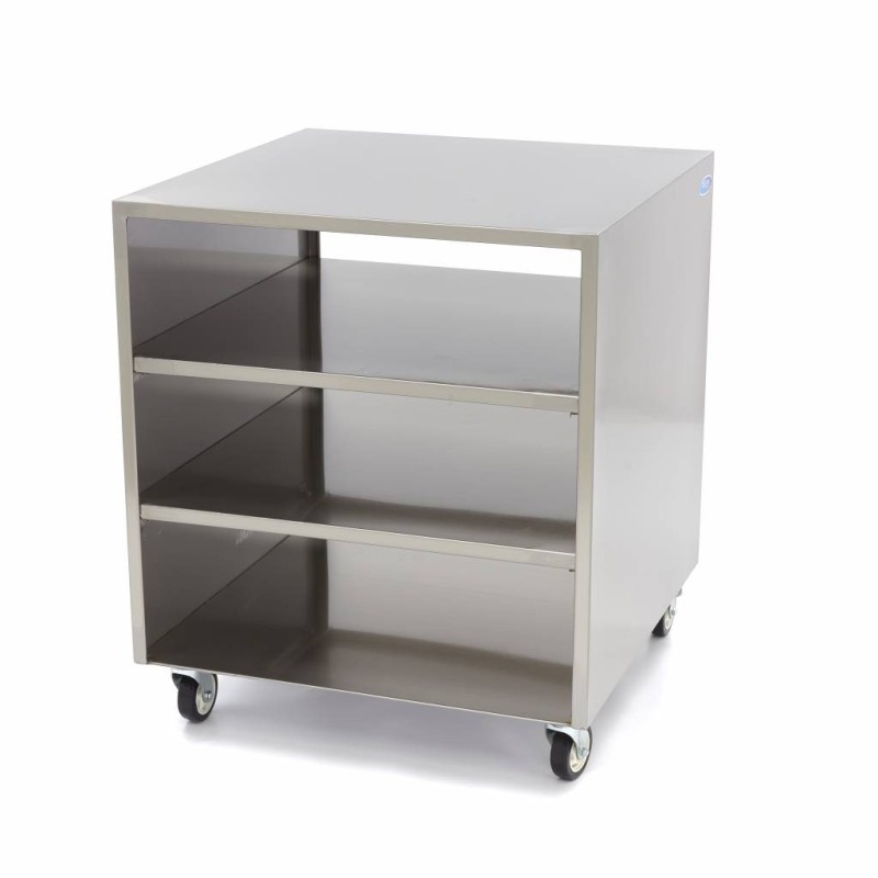 Maxima - Table de machine en acier inoxydable - 60 x 60cm
