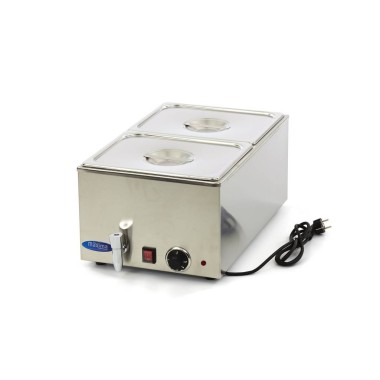Maxima - Bain-Marie - avec robinet - incluant 2 sets de bacs GN 1/2 - Électrique