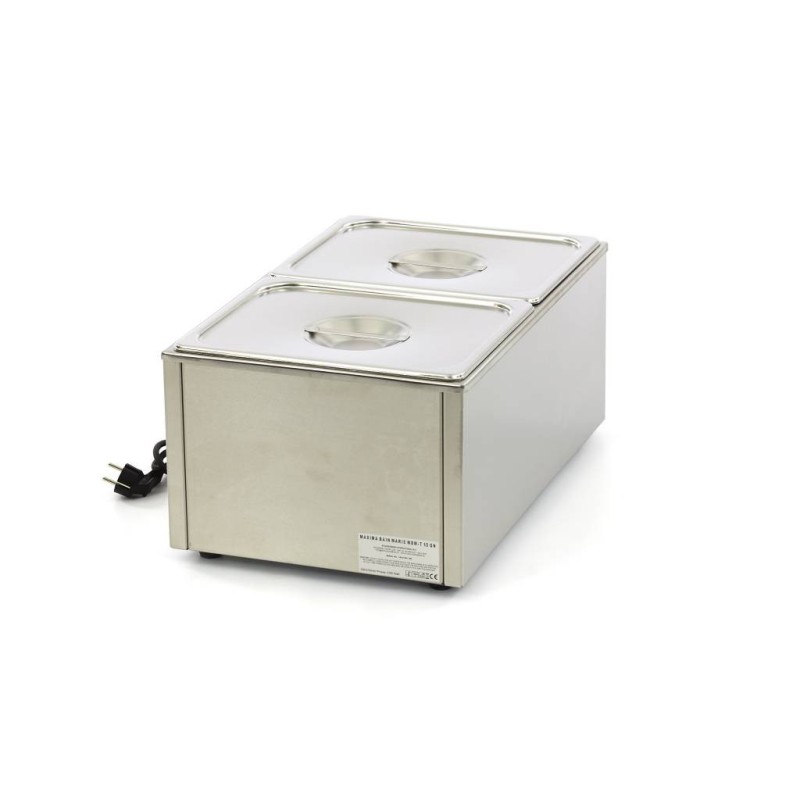 Maxima - Bain-Marie - avec robinet - incluant 2 sets de bacs GN 1/2 - Électrique