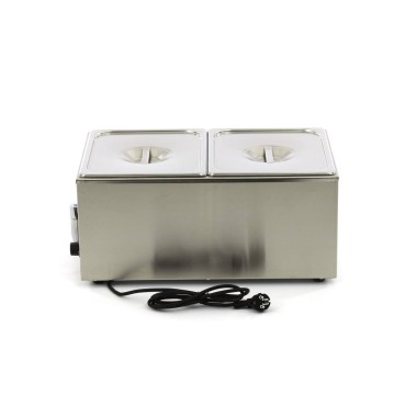 Maxima - Bain-Marie - avec robinet - incluant 2 sets de bacs GN 1/2 - Électrique