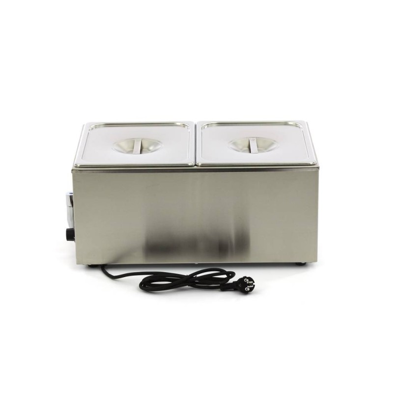 Maxima - Bain-Marie - avec robinet - incluant 2 sets de bacs GN 1/2 - Électrique