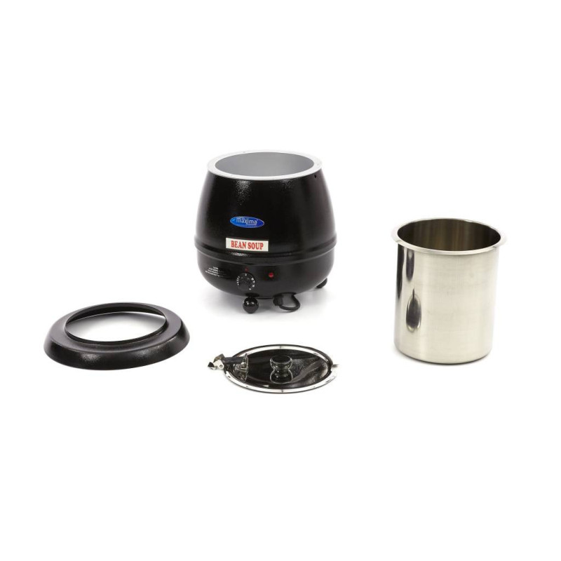 Maxima - Marmite à soupe - 10L - Pot intérieur amovible - avec encoche pour cuillère
