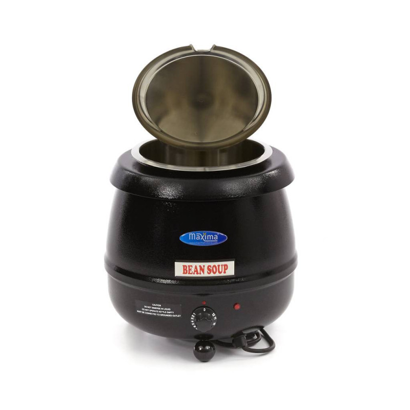 Maxima - Marmite à soupe - 10L - Pot intérieur amovible - avec encoche pour cuillère