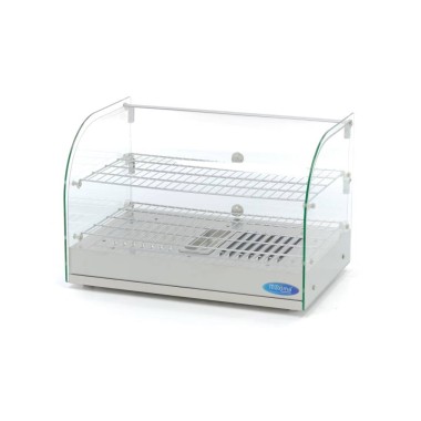 Maxima - Vitrine chauffante pour aliments - 45L - 55cm - 2 étagères