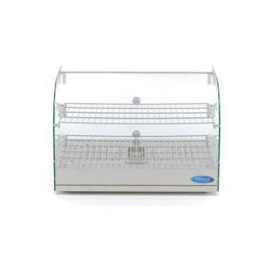 Maxima - Vitrine chauffante pour aliments - 45L - 55cm - 2 étagères