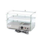 Maxima - Vitrine chauffante pour aliments - 50 L - 55 cm - 2 étagères