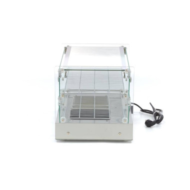 Maxima - Vitrine chauffante pour aliments - 50 L - 55 cm - 2 étagères