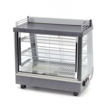 Maxima - Vitrine chauffante pour aliments - 96L - 67,5cm - 3 étagères