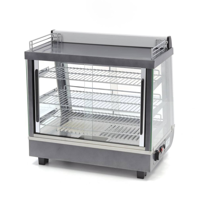 Maxima - Vitrine chauffante pour aliments - 96L - 67,5cm - 3 étagères