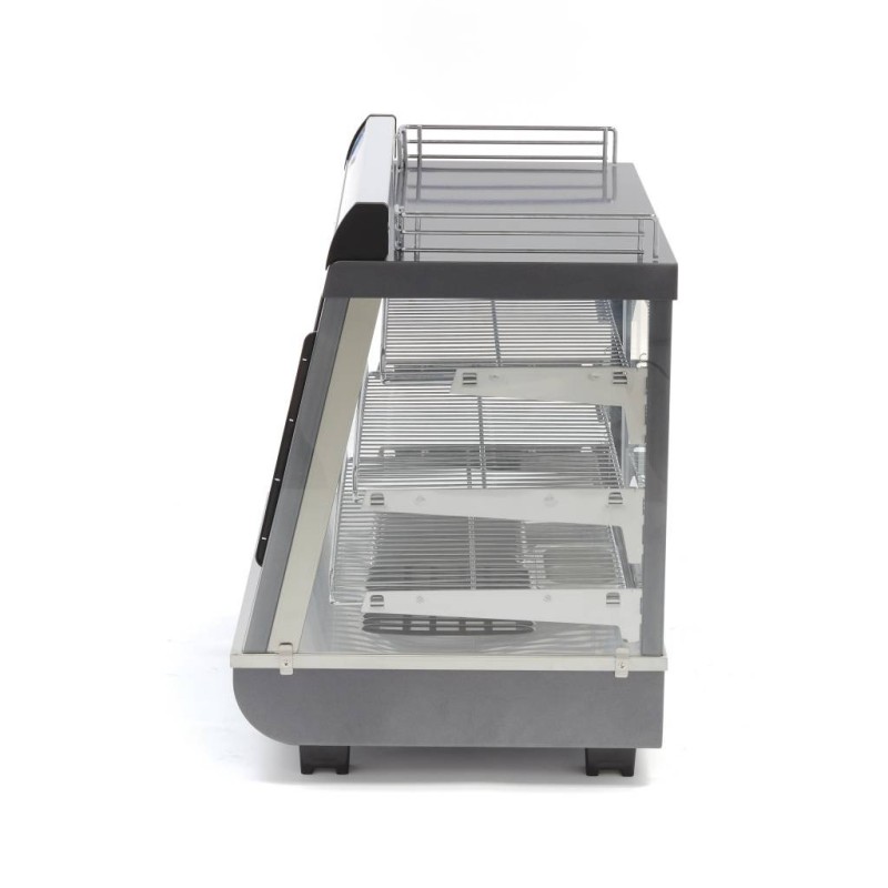 Maxima - Vitrine chauffante pour aliments - 96L - 67,5cm - 3 étagères