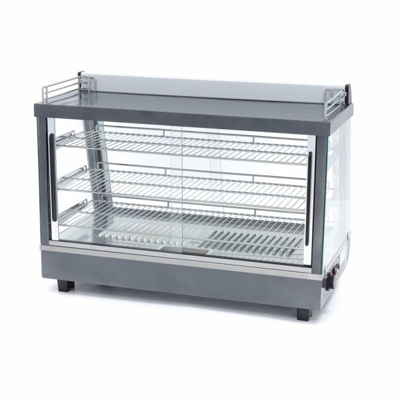 Maxima - Présentoir chauffant pour aliments - 136L - 91,5cm - 3 étagères