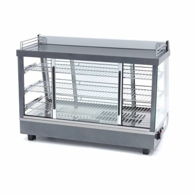 Maxima - Présentoir chauffant pour aliments - 136L - 91,5cm - 3 étagères