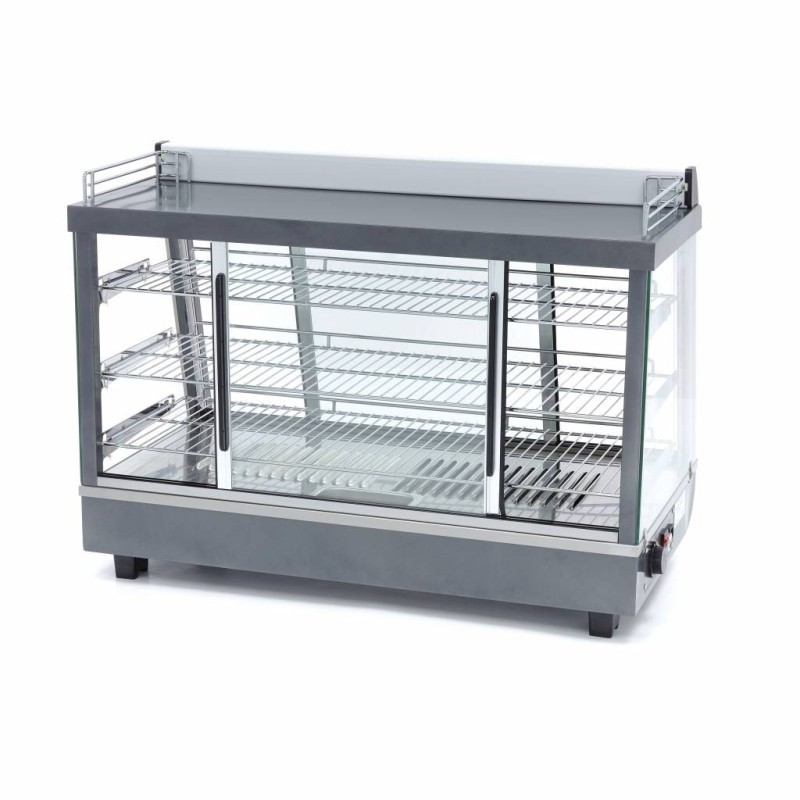 Maxima - Présentoir chauffant pour aliments - 136L - 91,5cm - 3 étagères