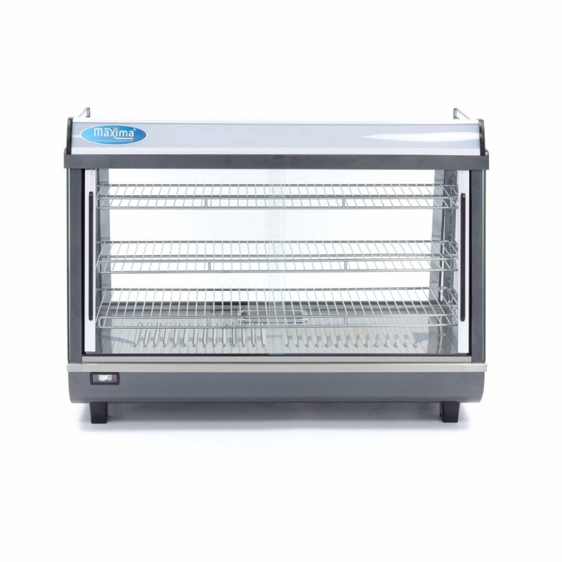 Maxima - Présentoir chauffant pour aliments - 136L - 91,5cm - 3 étagères
