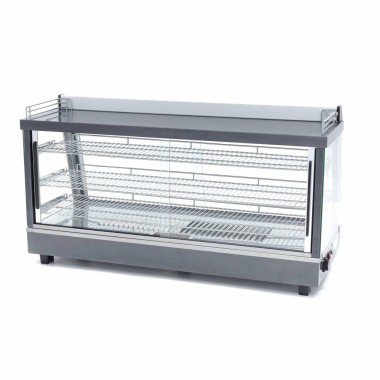 Maxima - Présentoir chauffant pour aliments - 186L - 121,5cm - 3 étagères