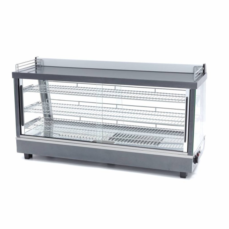 Maxima - Présentoir chauffant pour aliments - 186L - 121,5cm - 3 étagères