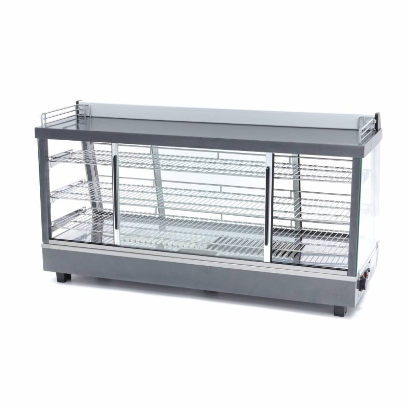 Maxima - Présentoir chauffant pour aliments - 186L - 121,5cm - 3 étagères