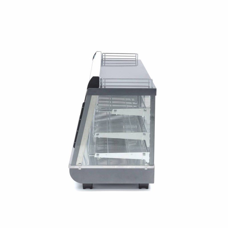 Maxima - Présentoir chauffant pour aliments - 186L - 121,5cm - 3 étagères