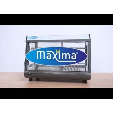 Maxima - Présentoir chauffant pour aliments - 186L - 121,5cm - 3 étagères