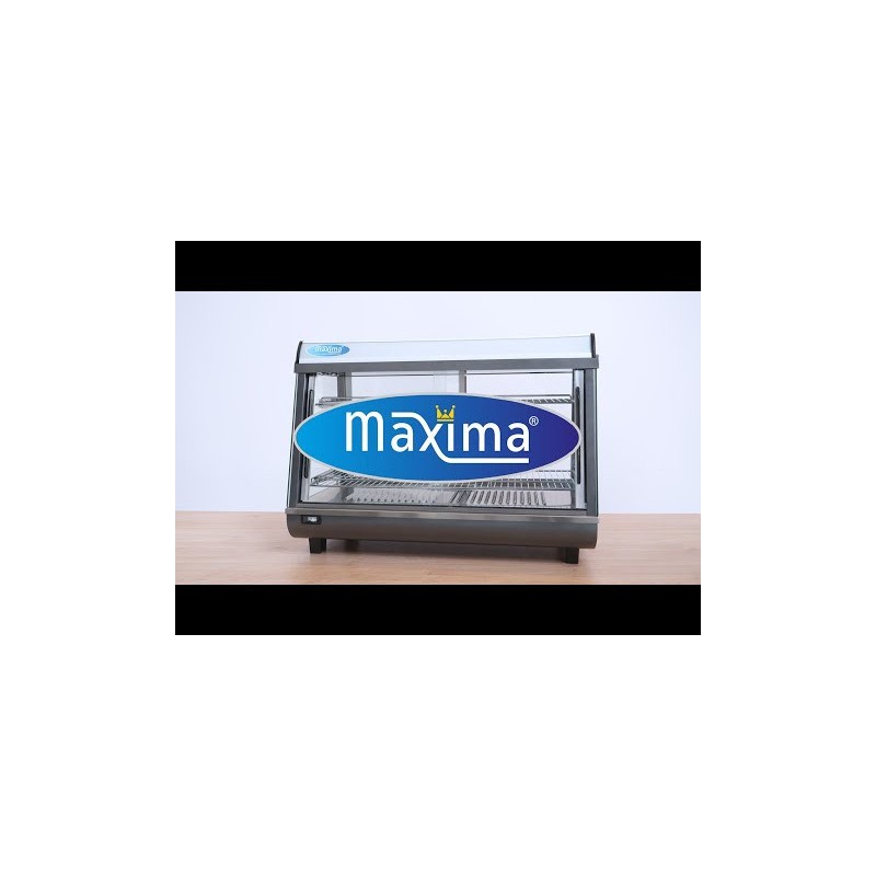 Maxima - Présentoir chauffant pour aliments - 186L - 121,5cm - 3 étagères
