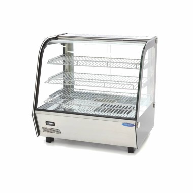 Maxima - Vitrine chauffante pour aliments - 120L - 67,8cm - 3 étagères