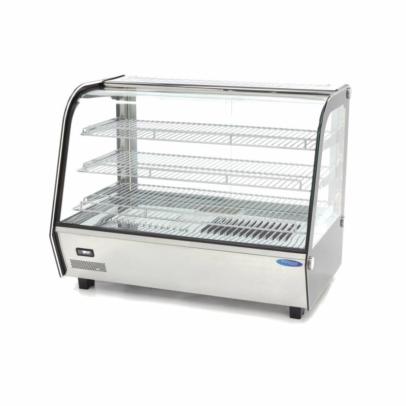 Maxima - Vitrine chauffante pour aliments - 160 L - 85,6 cm - 3 étagères