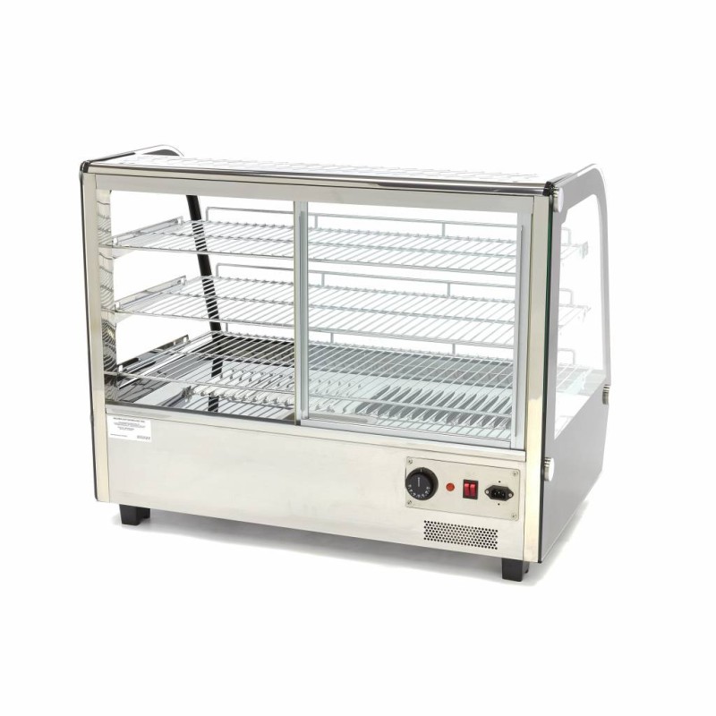 Maxima - Vitrine chauffante pour aliments - 160 L - 85,6 cm - 3 étagères