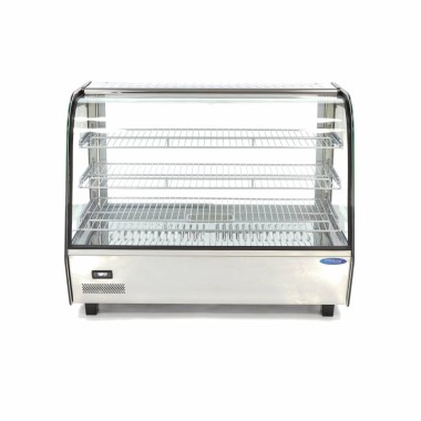 Maxima - Vitrine chauffante pour aliments - 160 L - 85,6 cm - 3 étagères