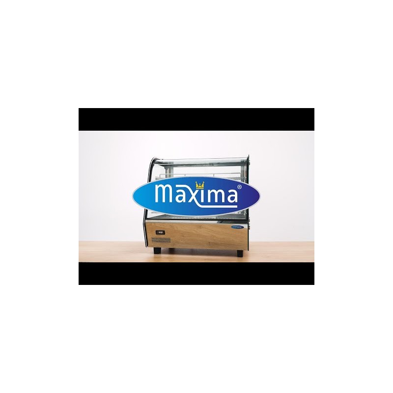 Maxima - Vitrine chauffante pour aliments - 160 L - 85,6 cm - 3 étagères
