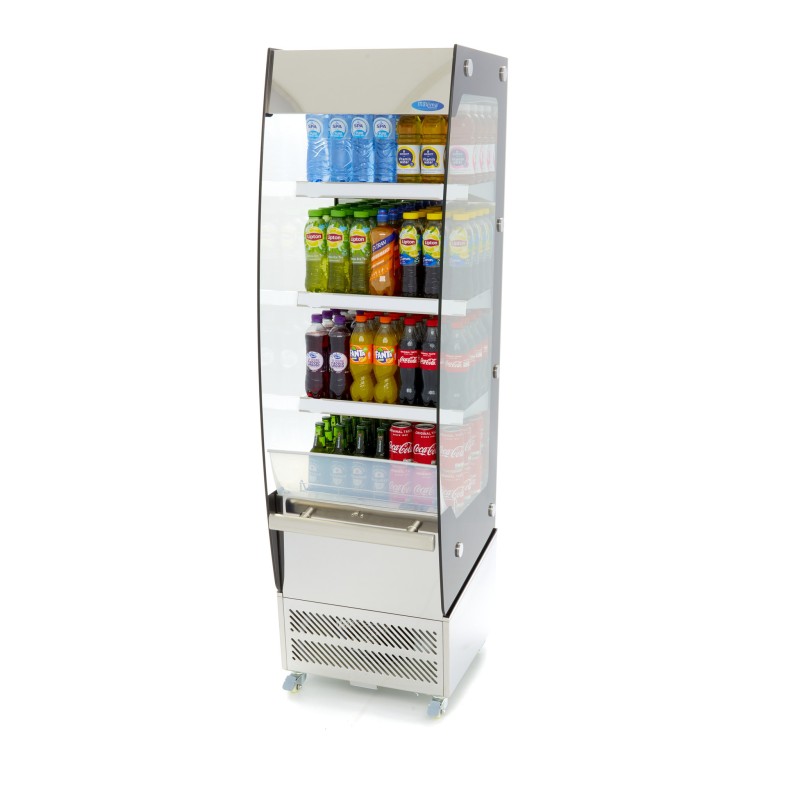 Maxima - Réfrigérateur Vitrine - 220L - 50 x 50cm - Ouvert