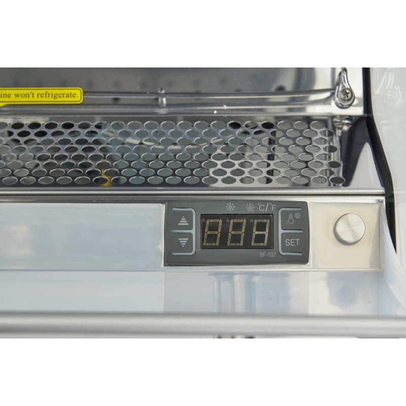 Maxima - Réfrigérateur Vitrine - 220L - 50 x 50cm - Ouvert