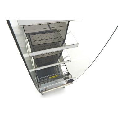 Maxima - Réfrigérateur Vitrine - 220L - 50 x 50cm - Ouvert