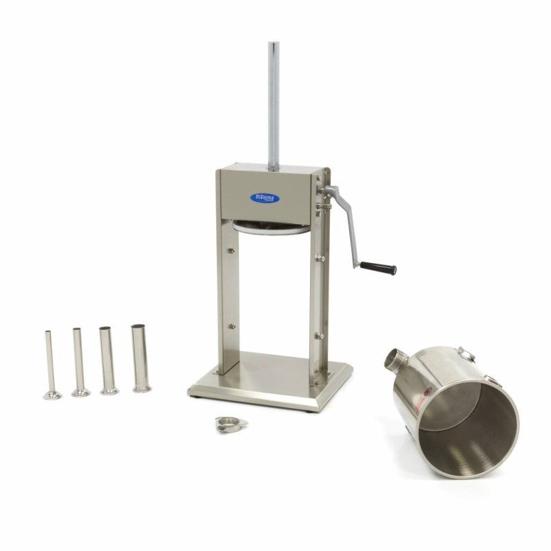 Maxima - Machine à farcir les saucisses - 10L - Verticale - incluant 4 tubes de remplissage